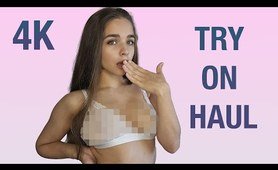 [4K] Transparent Lingerie | Try on Haul with Mia