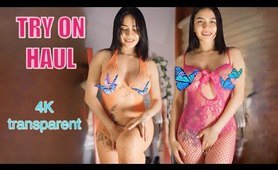 4K TRANSPARENT (TRY ON HAUL) cover ups  no bra edition