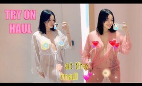 TRY ON HAUL at the mall Victoria Secret edition/ no bra