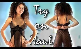 Lingerine haul. Transparent Try On Haul with Jenny Taborda | Sheer clothes
