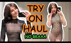 [4K] Exploring Transparent garment Try On Haul with Anna 2024 | See-through | No Bra