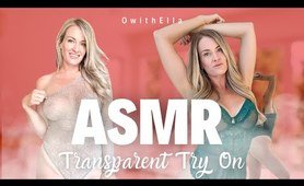 ASMR Whispers 4K Transparent Sheer Lingerie Try-On