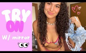 Mesh Lingerie Try On Haul | Natural petite chick