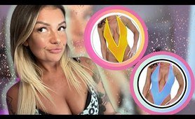 [4k] TRANSPARENT Sheer Body Suit Try-on haul with Mirror View // Sunnie Snow
