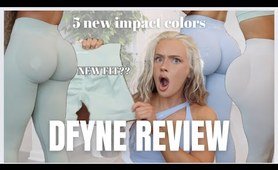 DFYNE REVIEW | New Impact Colors Try on Haul, best BBL scrunch shorts leggings? new fit? 2024