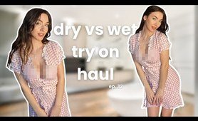 TRANSPARENT Top Try On Haul 2024: DRY vs WET challenge