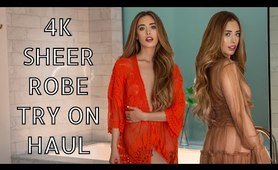 4K Sheer TRANSPARENT Robe TRY ON Part 1 | Samantha Lynn TryOn