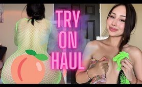 Transparent Try-On Haul With Mirror View I Squat Test With Adrianna