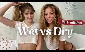 Transparent Wet vs Dry Test - Petite Best Friend Edition | Sheer Try On with @bronwinaurora