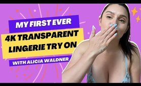 4K TRANSPARENT SEE THROUGH Lingerie Try On! | Alicia Waldner Hauls