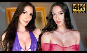 Transparent Fishnet Dresses Try-On Haul with Mirror View [4K]