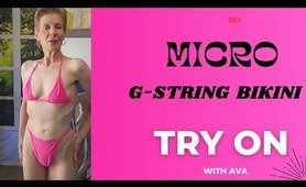 Micro Bikini TRY-ON Haul | G-STRING Bikini with Mirror View