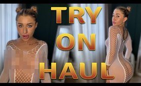 [4K] Transparent Lingerie and Clothes | See-Through Try On Haul