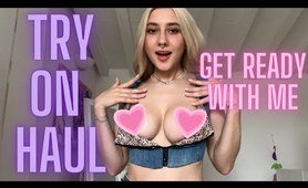 [4K] Try On Haul | Get Ready With Me | See Through and No Bra