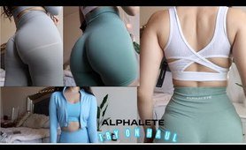 alphalete try on haul 2020 | leggings first impressions + new releases