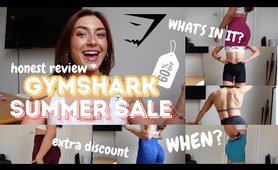 GYMSHARK *VERY HONEST* TRY ON HAUL | what's in the sale, leggings & shorts review, extra codes