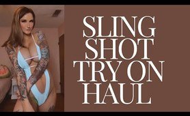 Slingshot/Micro Bikini Try On Haul FIVE DAYS POSTPARTUM