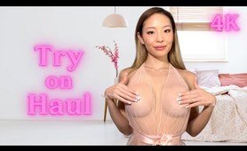 The MOST transparent lingerie try on haul ever! [4K]