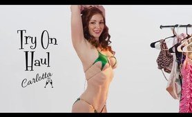 micro bikinis, pinup swimsuits and more! Carlotta's favorite bikini and swimwear try on haul!