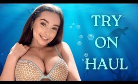 4K BIKINI try on haul with Erika at Mall