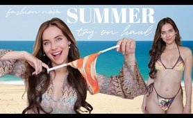 Fashion Nova Summer ☀️ try-on haul (bikinis, sundresses and cover-ups)