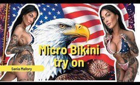 pretty Micro Bikini TRY ON Haul | 4th of JULY