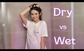 Transparent items Dry vs Wet Try on Haul with Nikki