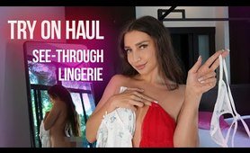 4K SEE-THROUGH Lingerie Try On Haul | Super Chic and TRANSPARENT