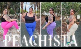 Plus Size Yoga Pant Try On Haul with PEACHISTA : Women's Leggings with Liberated Woman Susan Curry