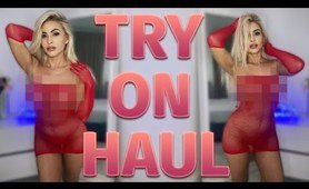 [4K] Transparent Lingerie and clothes | See-Through Try On Haul