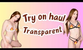 Transparent lingerie Try on haul