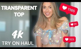 [4K] TRANSPARENT See-Through Sheer Lingerie | Transparent Try on Haul