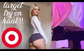 target try on haul !!! ( see thru leggings, skin tight dresses, and compressinon shirts !!! )