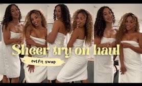 Look-alike chicks Transparent Sheer Try On Haul | Who Wore It Best?  ​⁠@puertoricanlexy