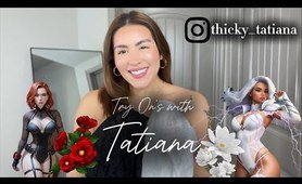4K TRANSPARENT ONE PIECE LACE OUTFITS | TRY-ON HAUL | THICKY TATIANA