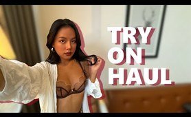 4K TRANSPARENT See-Through Lingerie TRY ON HAUL With Danie Jane