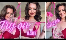 TRANSPARENT SEE-THROUGH LINGERIE OUTSIDE TRY HAUL