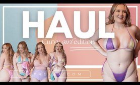 Bikini try on haul, curvy girl