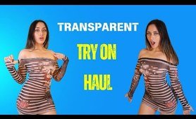 [4K] TRANSPARENT Dress TRY ON Haul with Mirror view