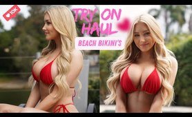 [4K] Try on Haul | Micro Bikini Try on Haul