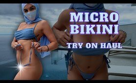 [4K] Micro Bikini Try On Haul