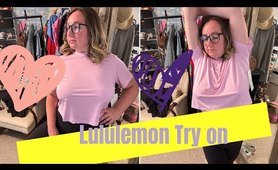 Lululemon Sheer top and leggings Try on