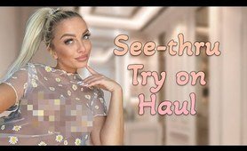 transparent try on haul 4k | Braless  | no bra | Lingerie | See-Through