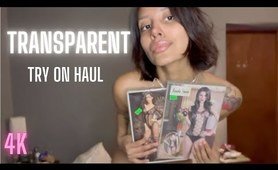 Transparent Lingerie Try On Haul With Aria