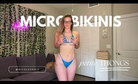 Nicole Kait | Micro Bikini Try On Haul | See Through, Transparent, 4K