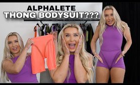 ALPHALETE THONG BODY SUIT?? Hit or miss | Honest review/try on haul Tenacity Heatwave collection