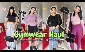 Affordable gym Wear Haul | must have sporty accessories | Amazon, blussclub, Savana, Myntra & more