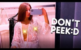 transparent try on haul 2024 4k *don't peek* / see through lingerie with Katty