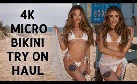 4K  undressed Bikini TRY ON with Beach View | Samantha Lynn TryOn