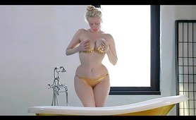 Gold Bikini Try On